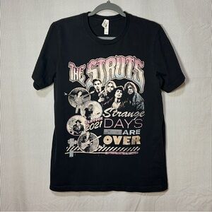 Black Graphic Band Tee